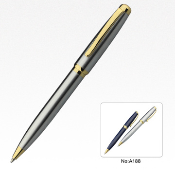 High quality free refill barrel color logo custom business pen